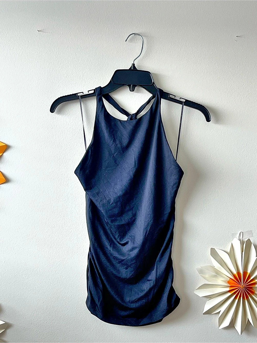 Anthropologie Stretchy Black Halter Top S